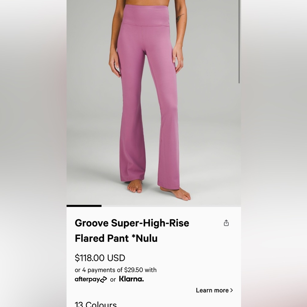 Lululemon Groove SHR Flare Pants *Nulu
